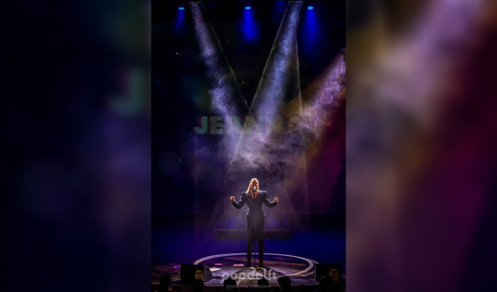 Jeanna tijdens de Popdelft Music Awards 2022