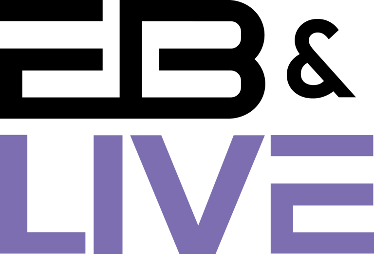 Logo EB & LIVE, uitgever van Entertainment Business